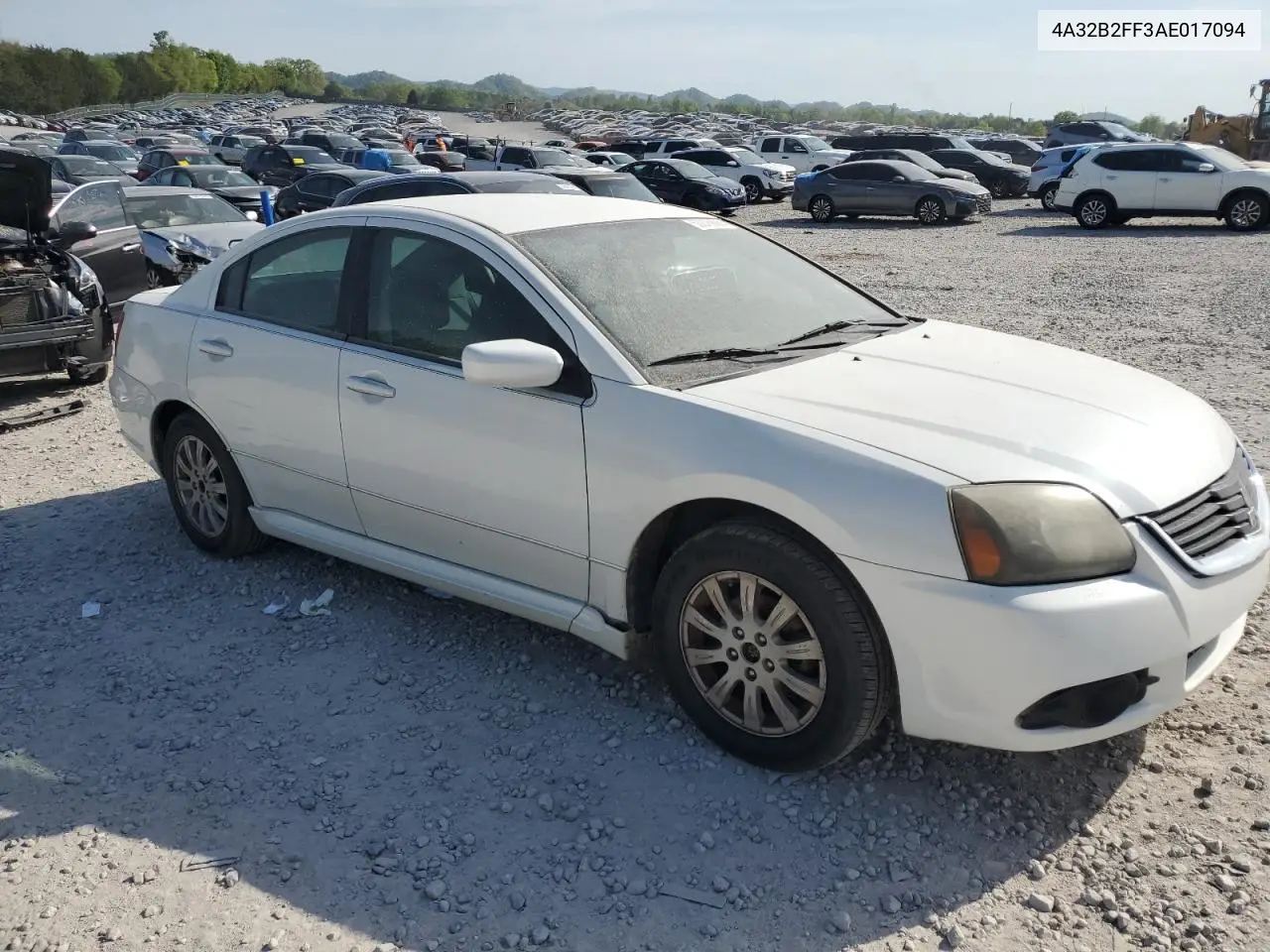 2010 Mitsubishi Galant Fe VIN: 4A32B2FF3AE017094 Lot: 53376895
