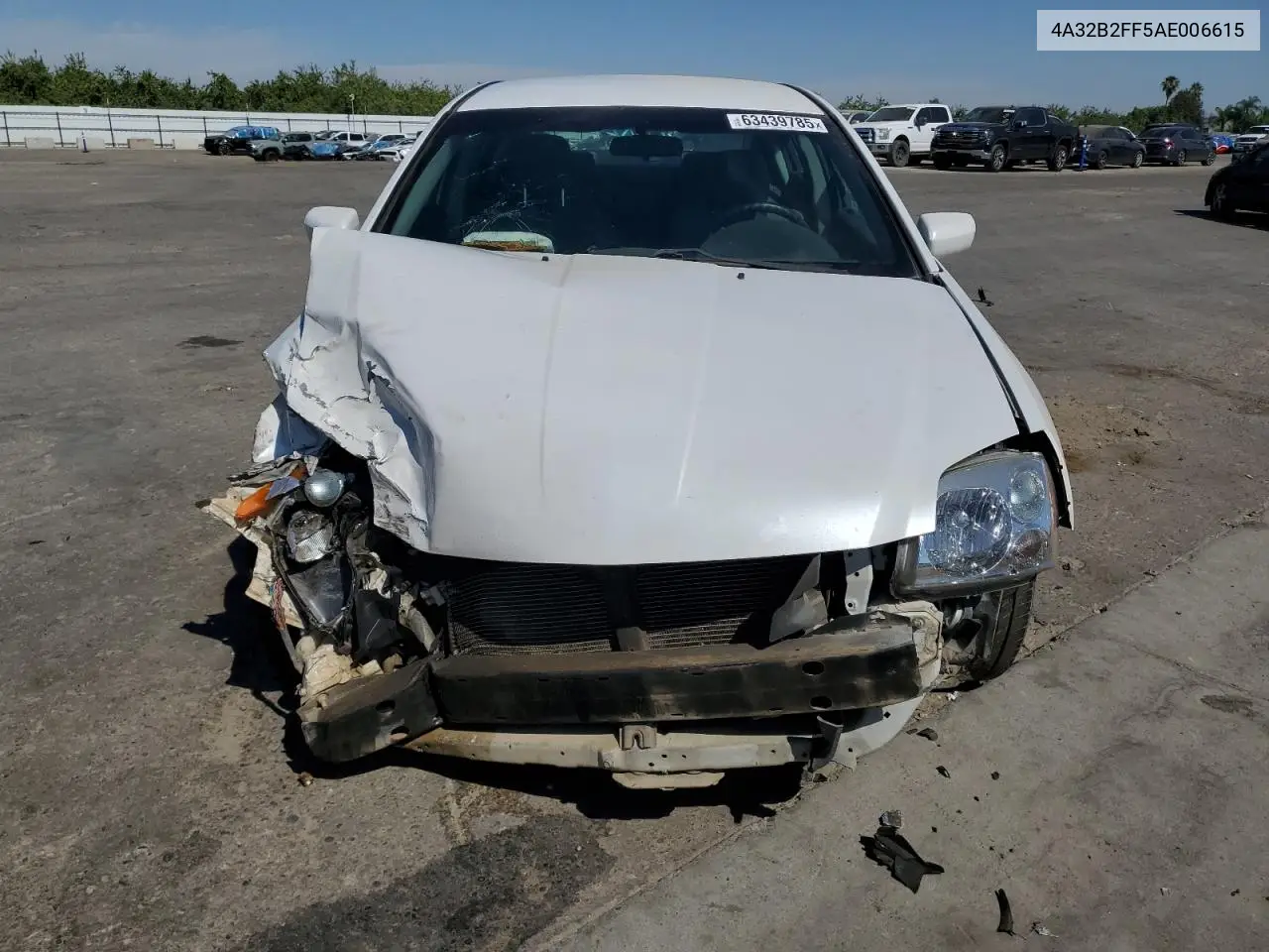 2010 Mitsubishi Galant Fe VIN: 4A32B2FF5AE006615 Lot: 63439785