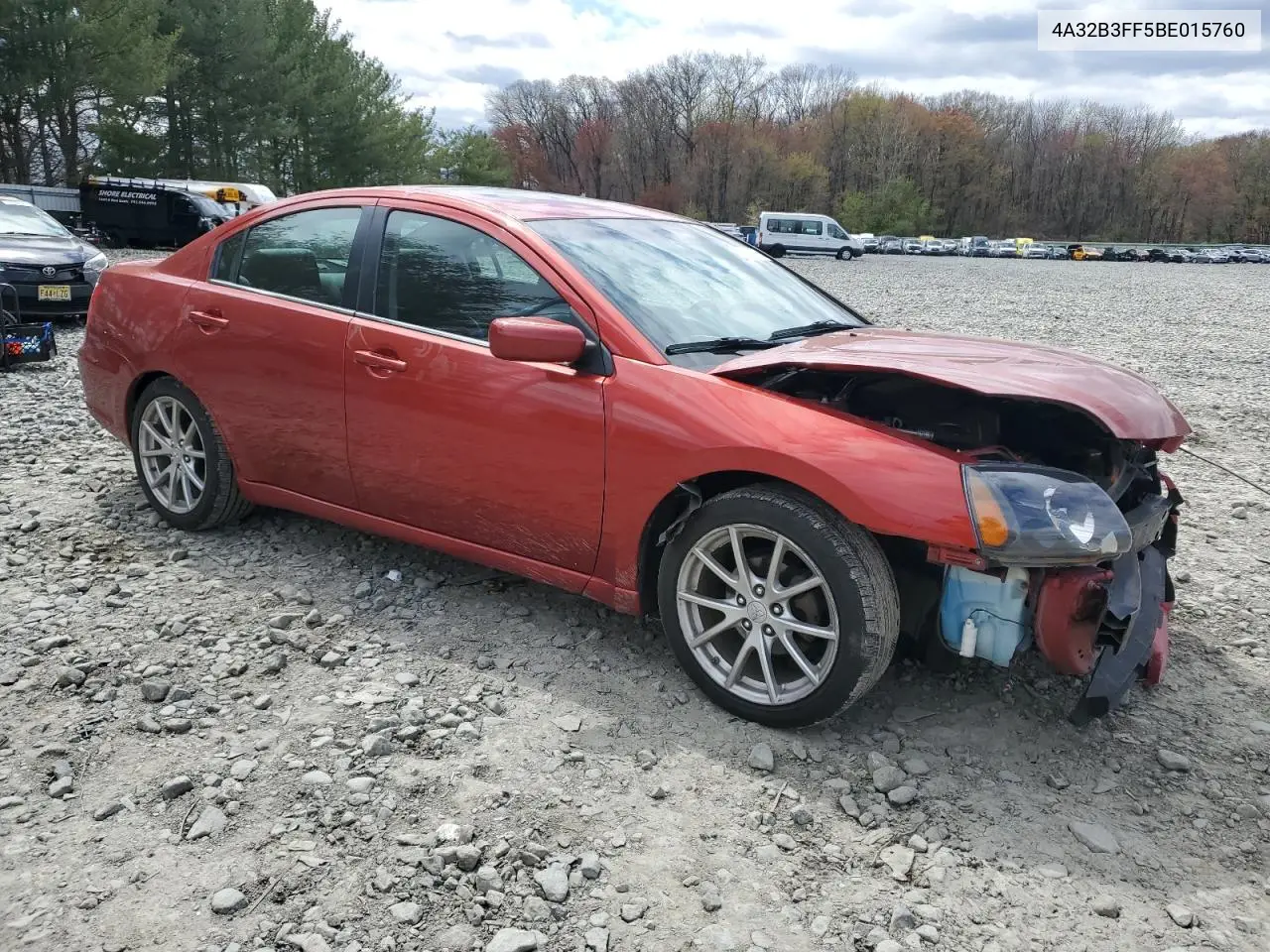 2011 Mitsubishi Galant Es VIN: 4A32B3FF5BE015760 Lot: 52645195
