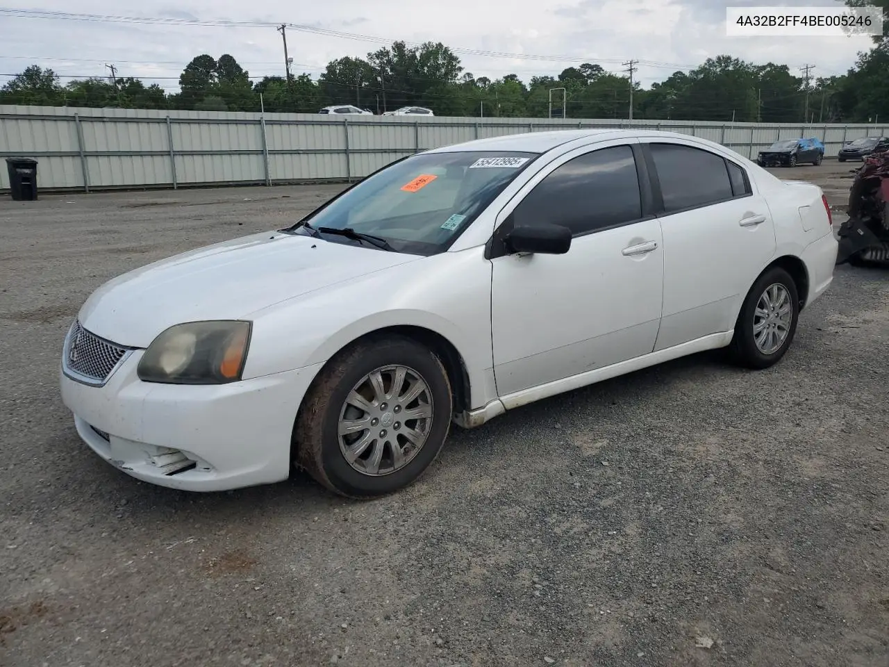 2011 Mitsubishi Galant Fe VIN: 4A32B2FF4BE005246 Lot: 55412995
