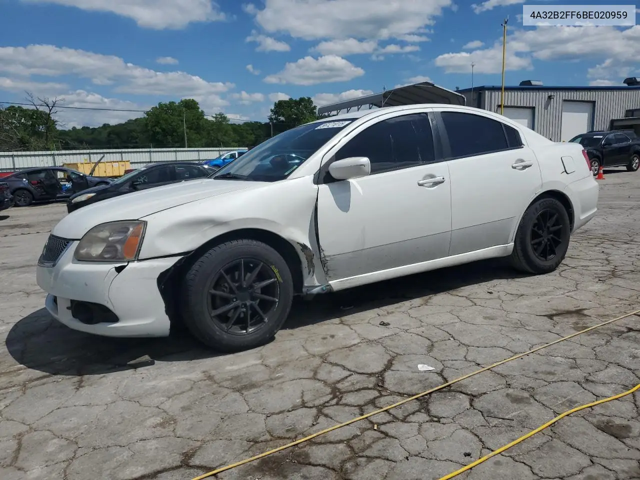 2011 Mitsubishi Galant Fe VIN: 4A32B2FF6BE020959 Lot: 56121015