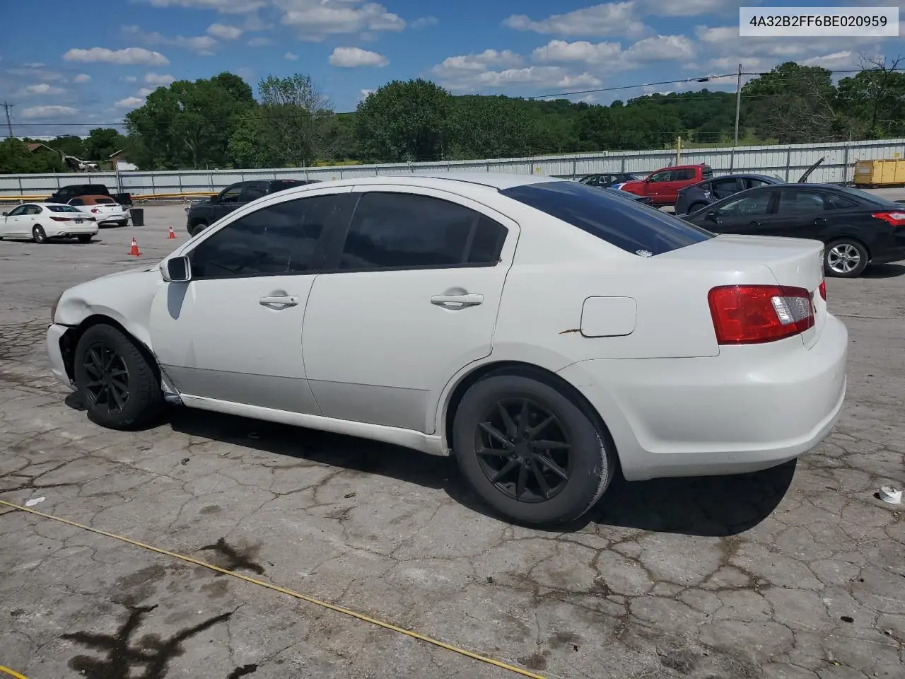2011 Mitsubishi Galant Fe VIN: 4A32B2FF6BE020959 Lot: 56121015