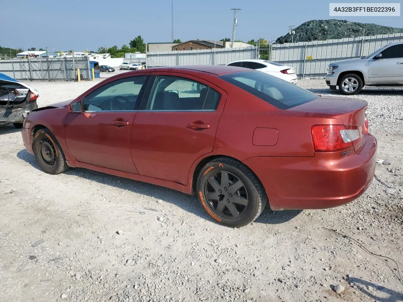 2011 Mitsubishi Galant Es VIN: 4A32B3FF1BE022396 Lot: 59286875