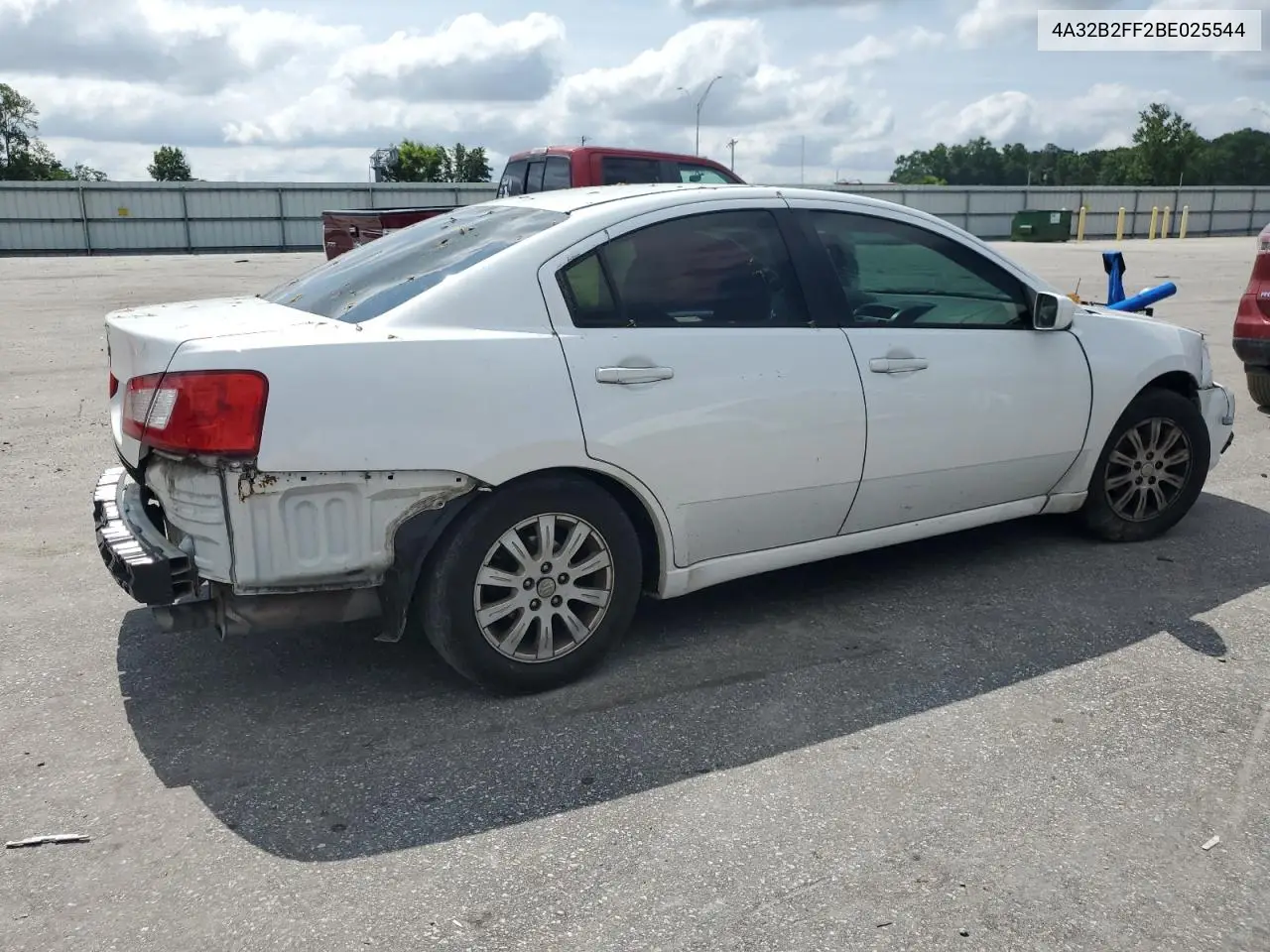 2011 Mitsubishi Galant Fe VIN: 4A32B2FF2BE025544 Lot: 59431805