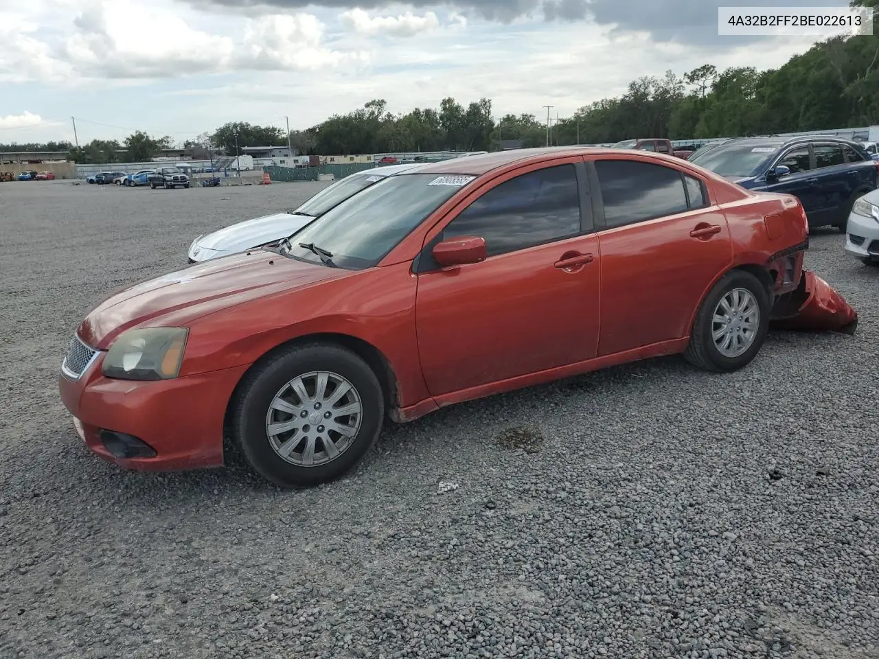 2011 Mitsubishi Galant Fe VIN: 4A32B2FF2BE022613 Lot: 60908585