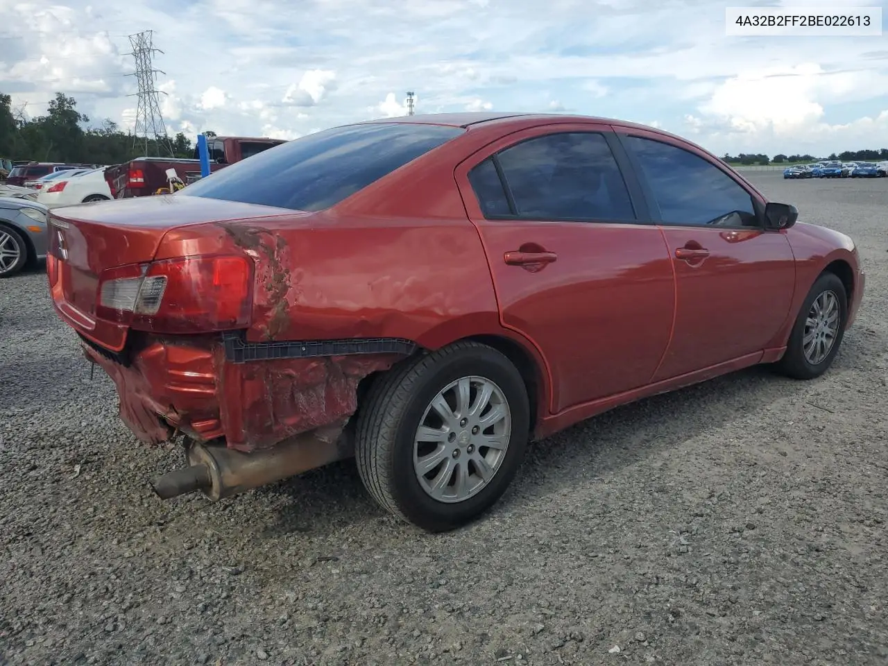 2011 Mitsubishi Galant Fe VIN: 4A32B2FF2BE022613 Lot: 60908585