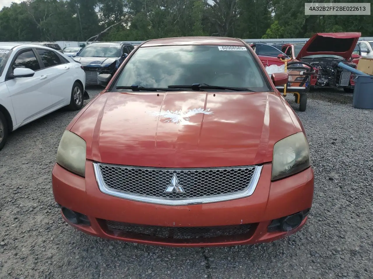2011 Mitsubishi Galant Fe VIN: 4A32B2FF2BE022613 Lot: 60908585
