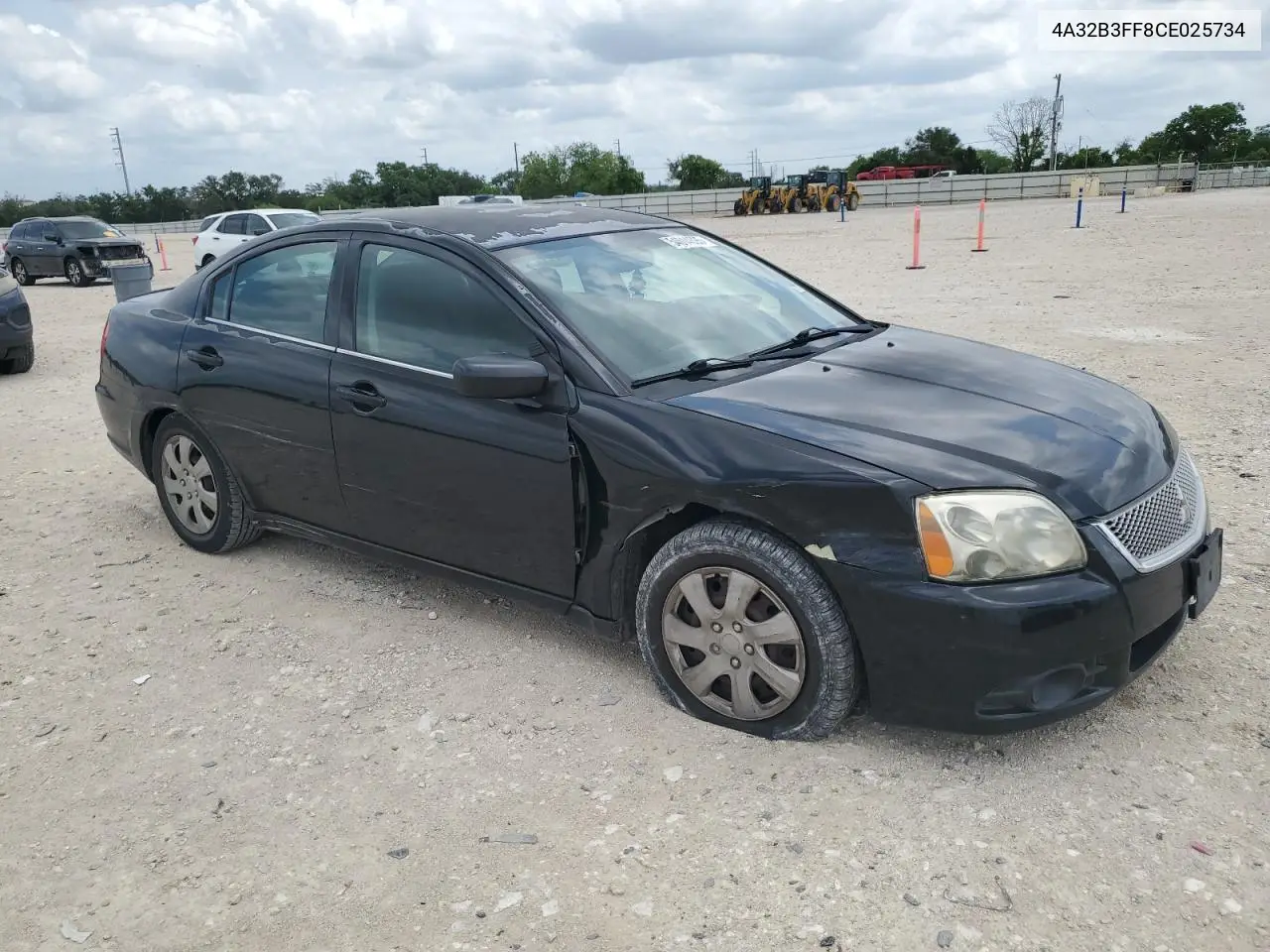 2012 Mitsubishi Galant Es VIN: 4A32B3FF8CE025734 Lot: 54014695