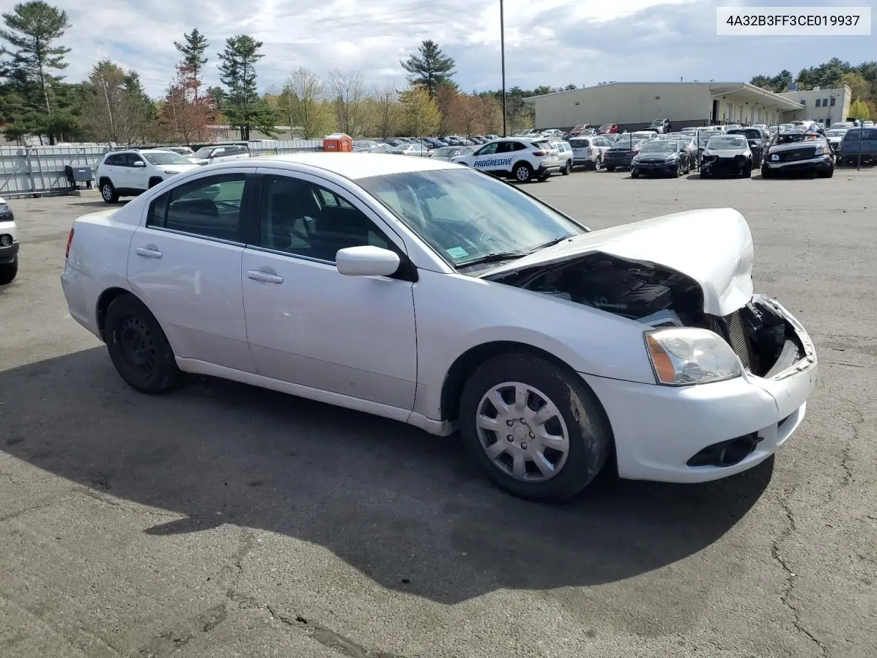 2012 Mitsubishi Galant Es VIN: 4A32B3FF3CE019937 Lot: 54884905