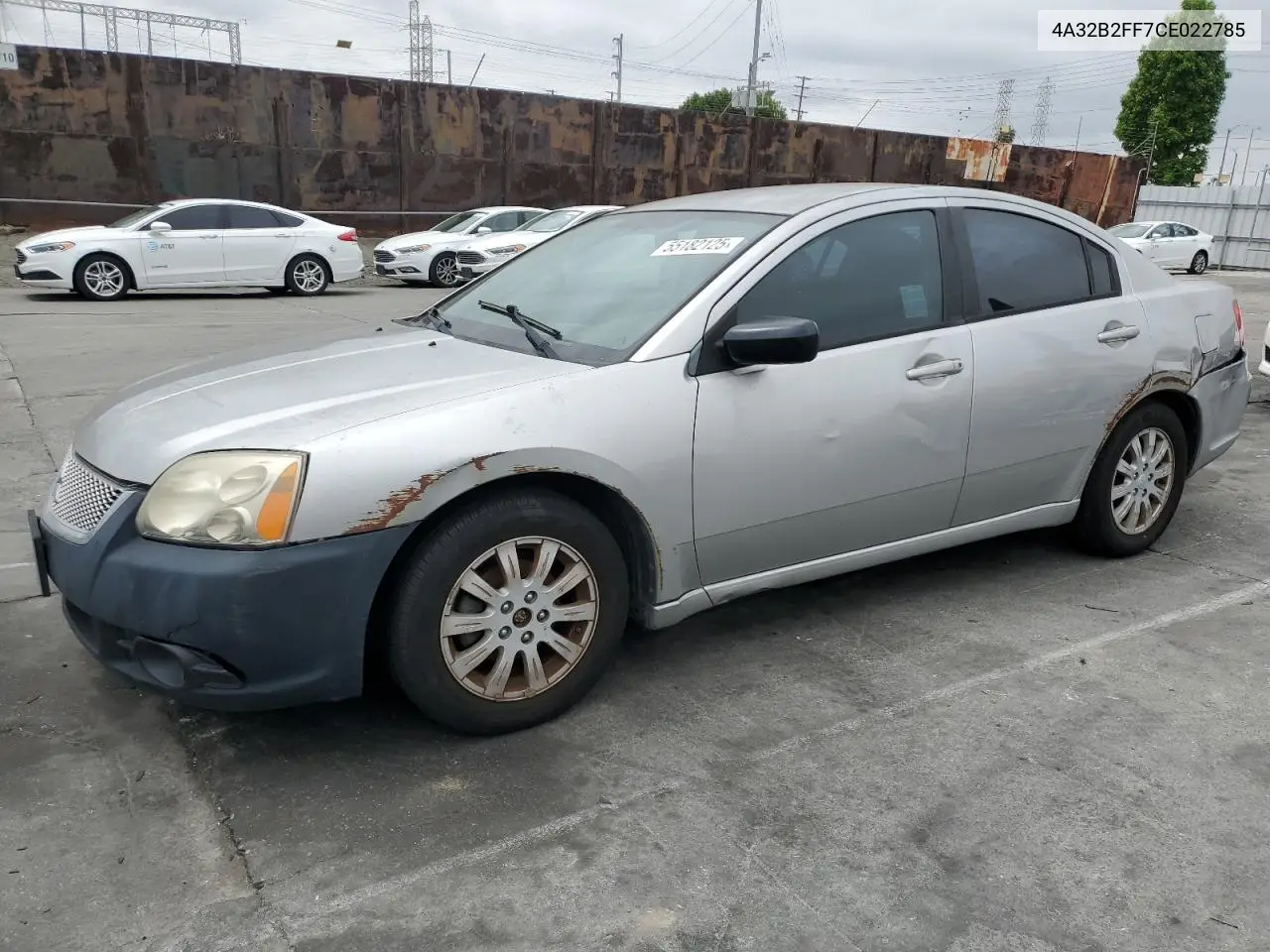 2012 Mitsubishi Galant Fe VIN: 4A32B2FF7CE022785 Lot: 55182125