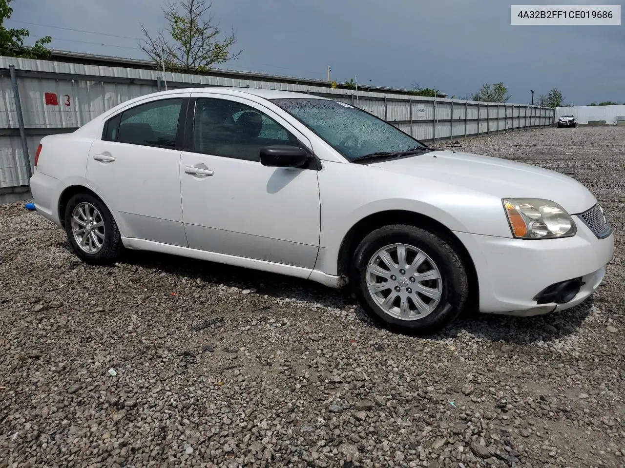 2012 Mitsubishi Galant Fe VIN: 4A32B2FF1CE019686 Lot: 55268385