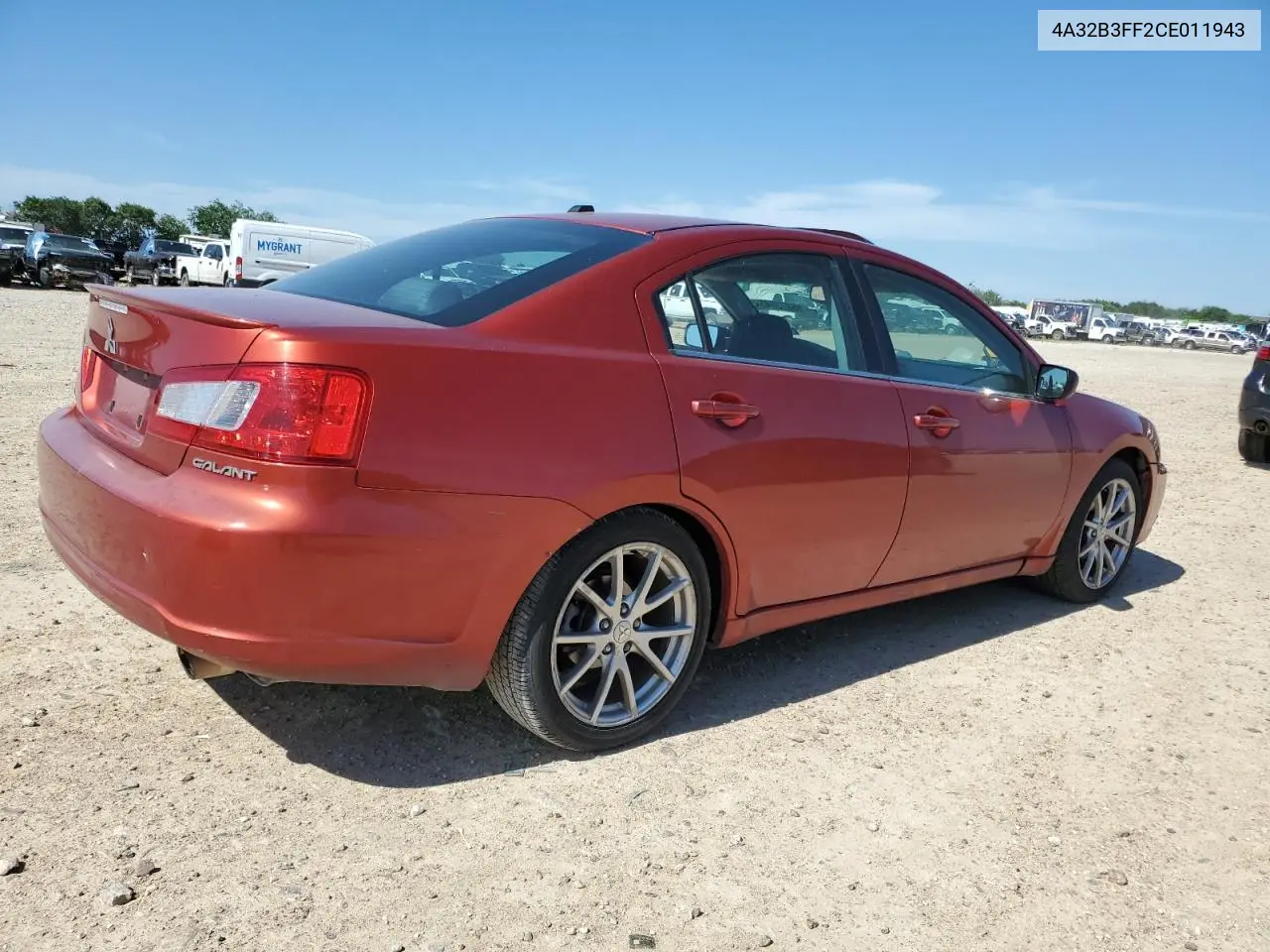 2012 Mitsubishi Galant Es VIN: 4A32B3FF2CE011943 Lot: 56873045