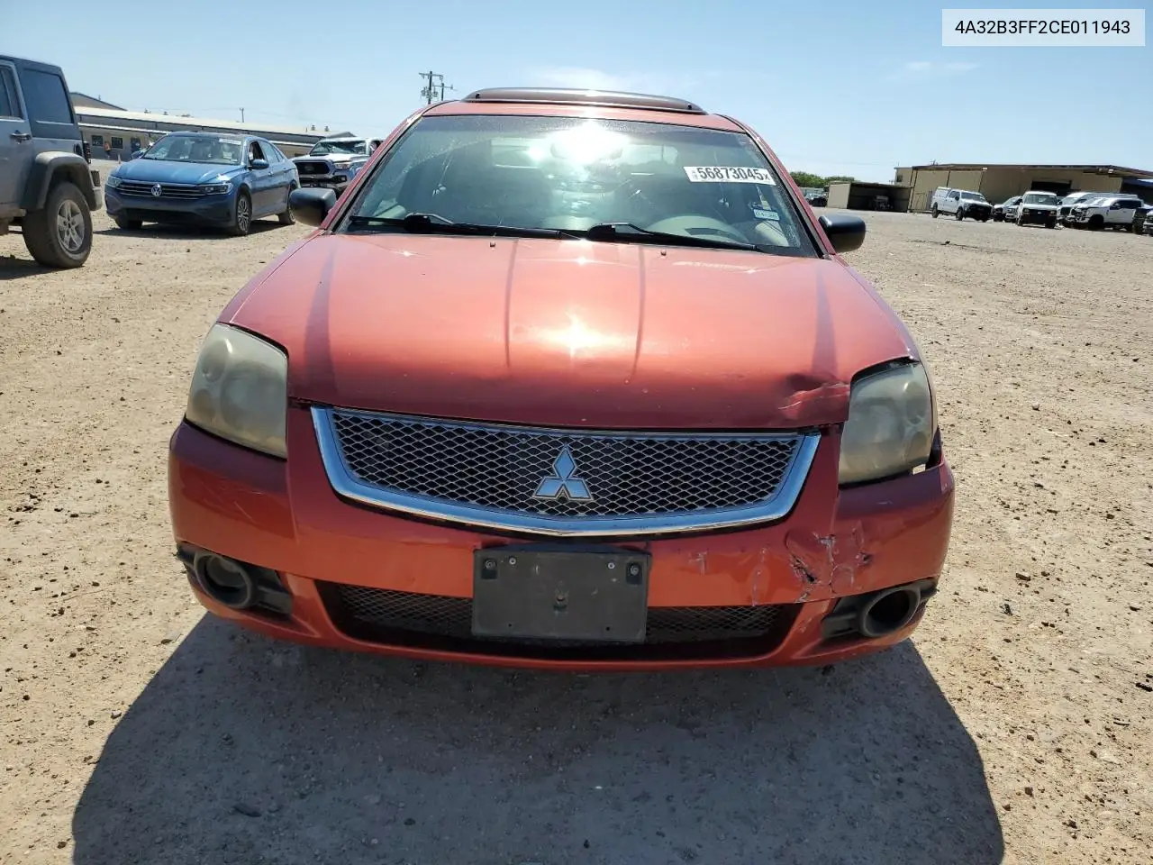 2012 Mitsubishi Galant Es VIN: 4A32B3FF2CE011943 Lot: 56873045
