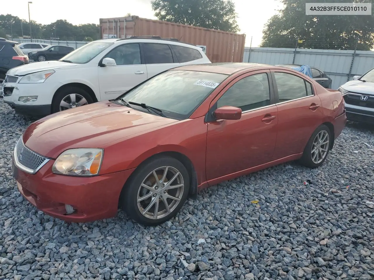 2012 Mitsubishi Galant Es VIN: 4A32B3FF5CE010110 Lot: 59114835