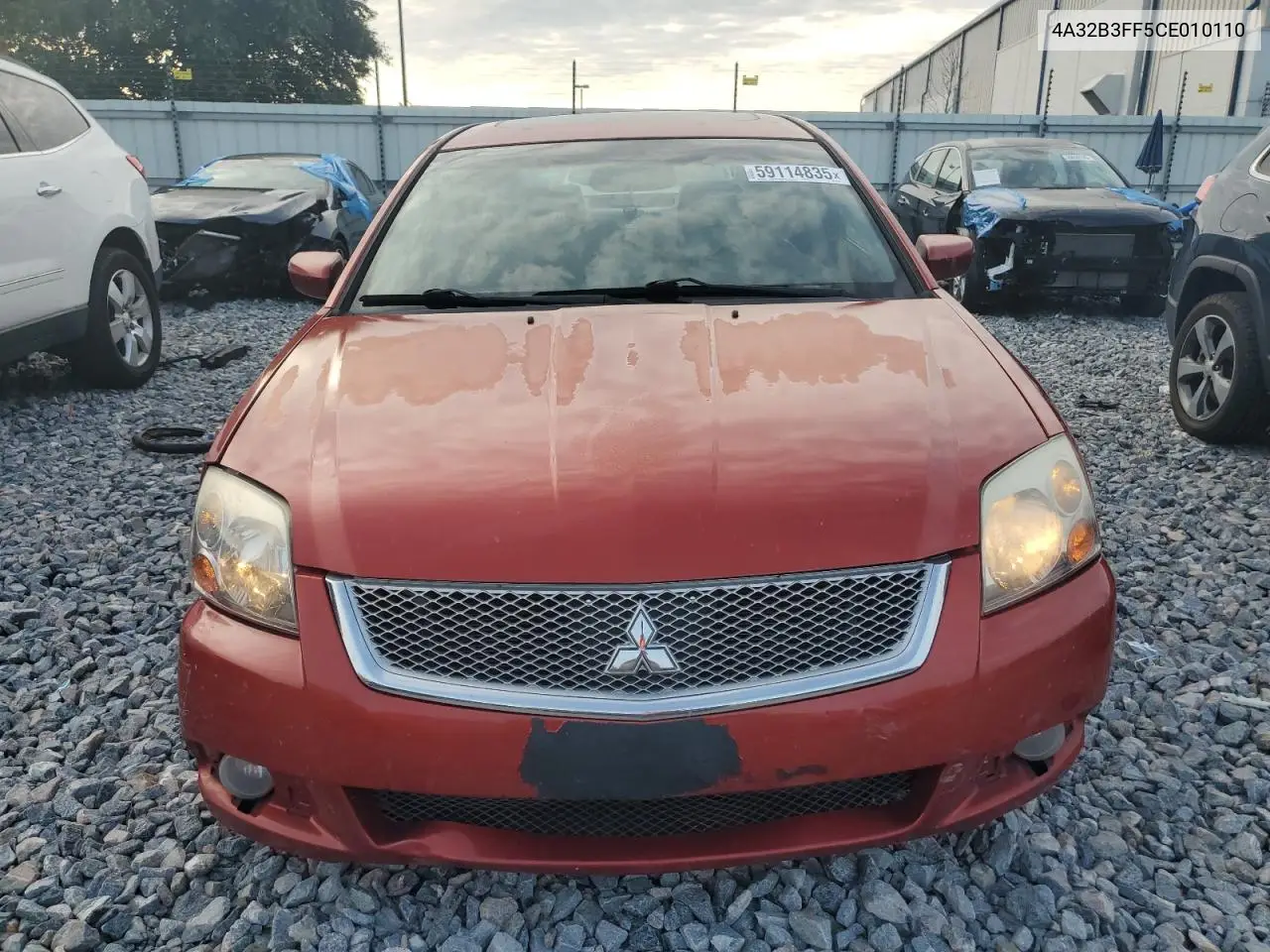 2012 Mitsubishi Galant Es VIN: 4A32B3FF5CE010110 Lot: 59114835