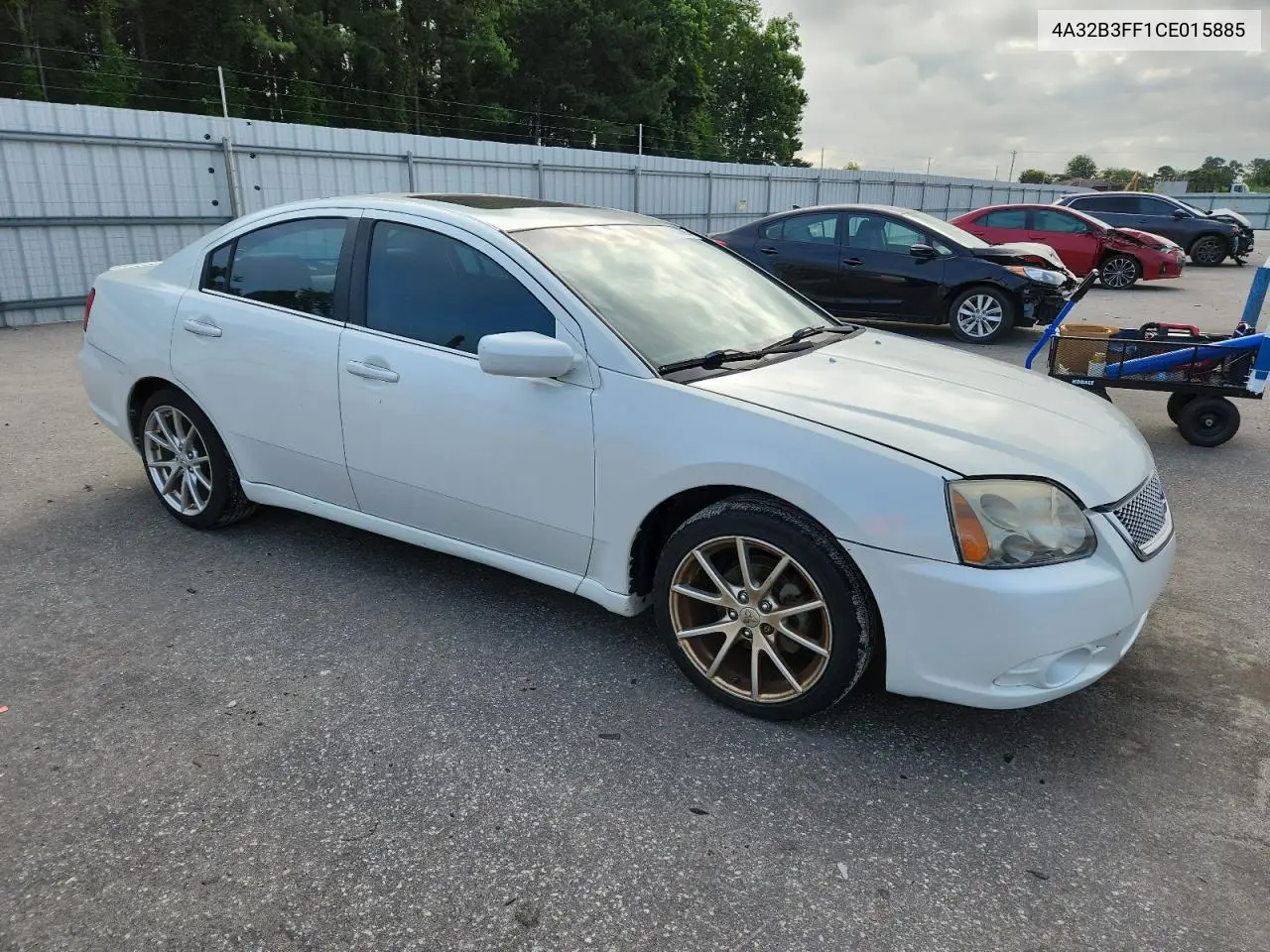 2012 Mitsubishi Galant Es VIN: 4A32B3FF1CE015885 Lot: 61007865