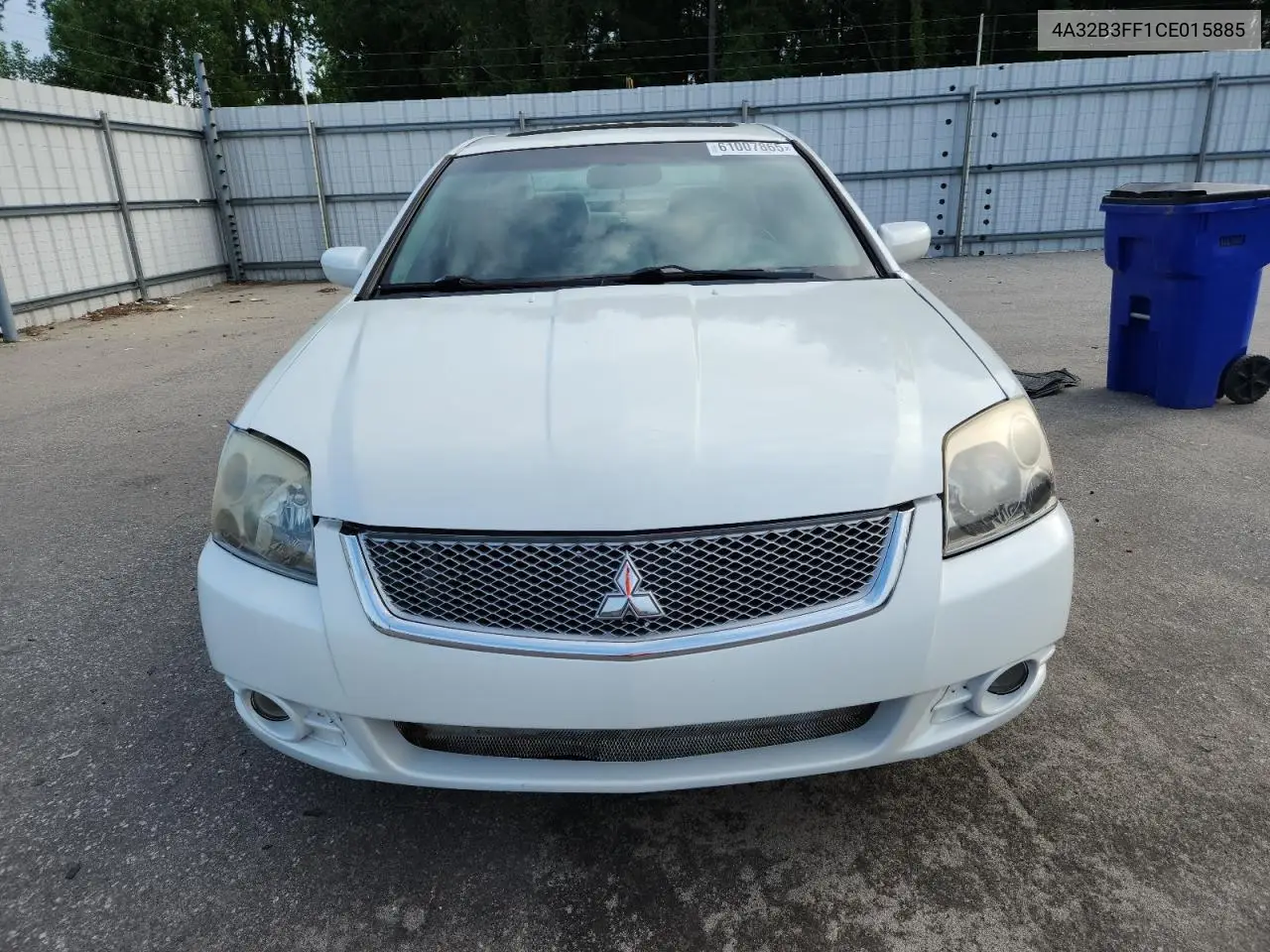2012 Mitsubishi Galant Es VIN: 4A32B3FF1CE015885 Lot: 61007865