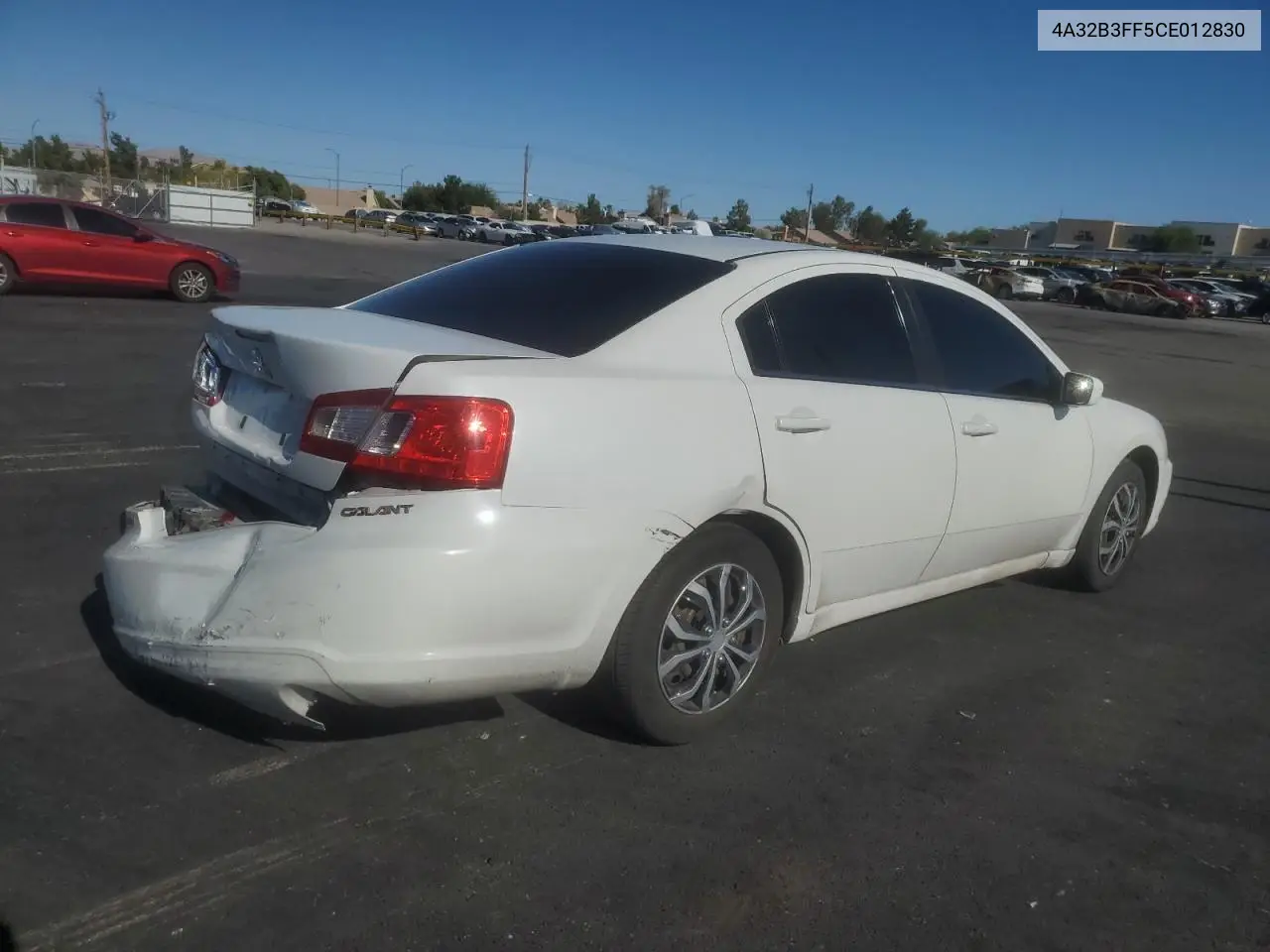 2012 Mitsubishi Galant Es VIN: 4A32B3FF5CE012830 Lot: 61435265