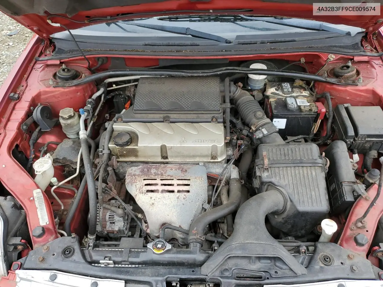 2012 Mitsubishi Galant Es VIN: 4A32B3FF9CE009574 Lot: 62173875