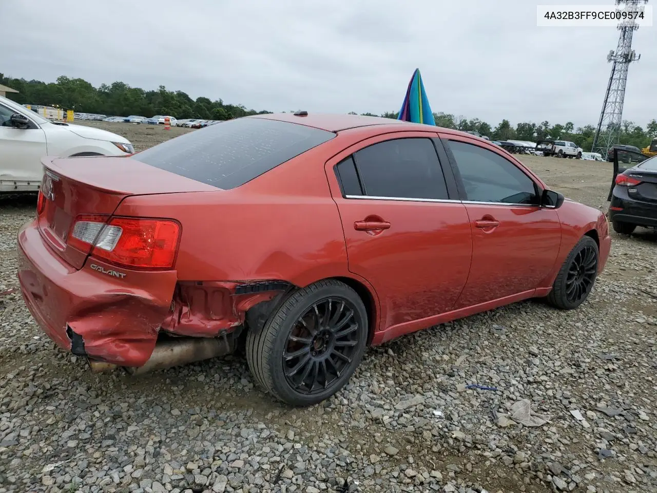 2012 Mitsubishi Galant Es VIN: 4A32B3FF9CE009574 Lot: 62173875