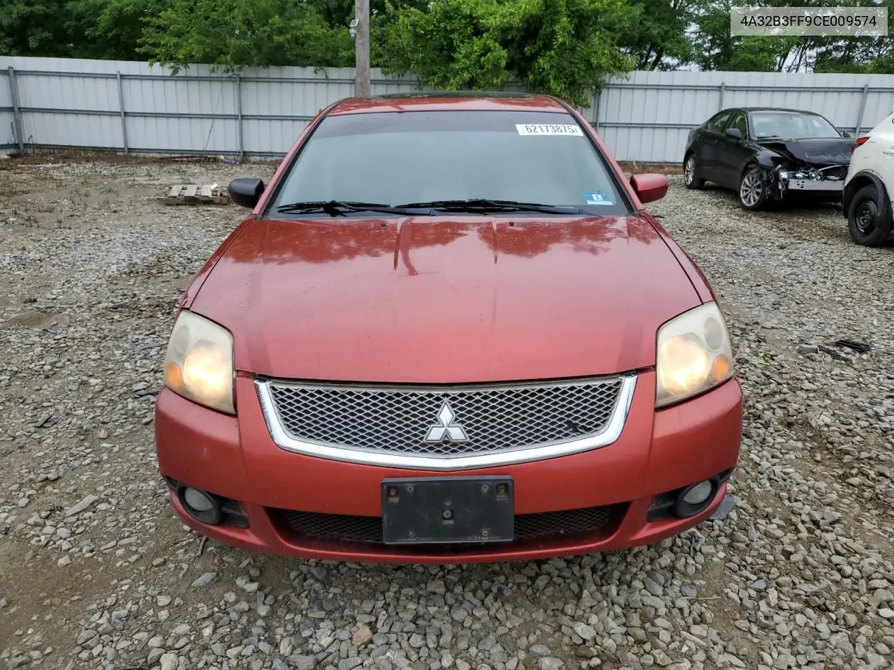 2012 Mitsubishi Galant Es VIN: 4A32B3FF9CE009574 Lot: 62173875