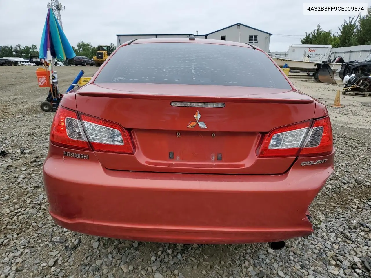 2012 Mitsubishi Galant Es VIN: 4A32B3FF9CE009574 Lot: 62173875