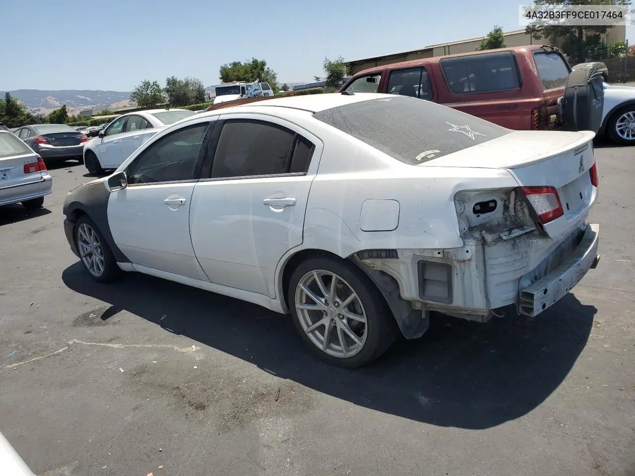 2012 Mitsubishi Galant Es VIN: 4A32B3FF9CE017464 Lot: 62253555