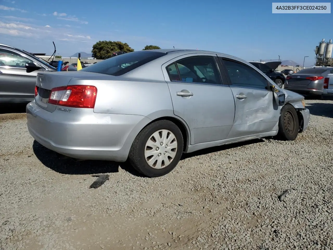 2012 Mitsubishi Galant Es VIN: 4A32B3FF3CE024250 Lot: 63101885