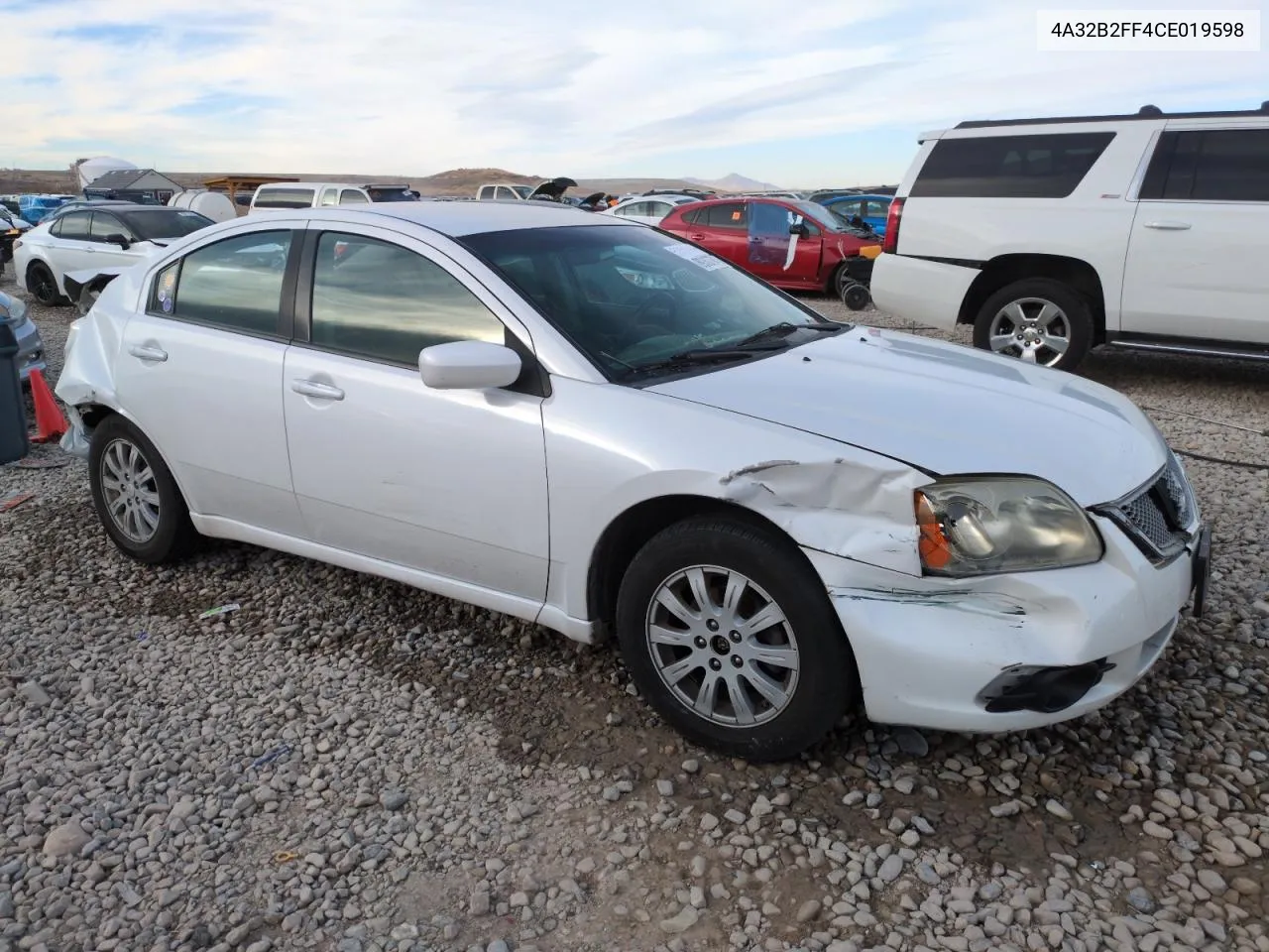2012 Mitsubishi Galant Fe VIN: 4A32B2FF4CE019598 Lot: 89307745