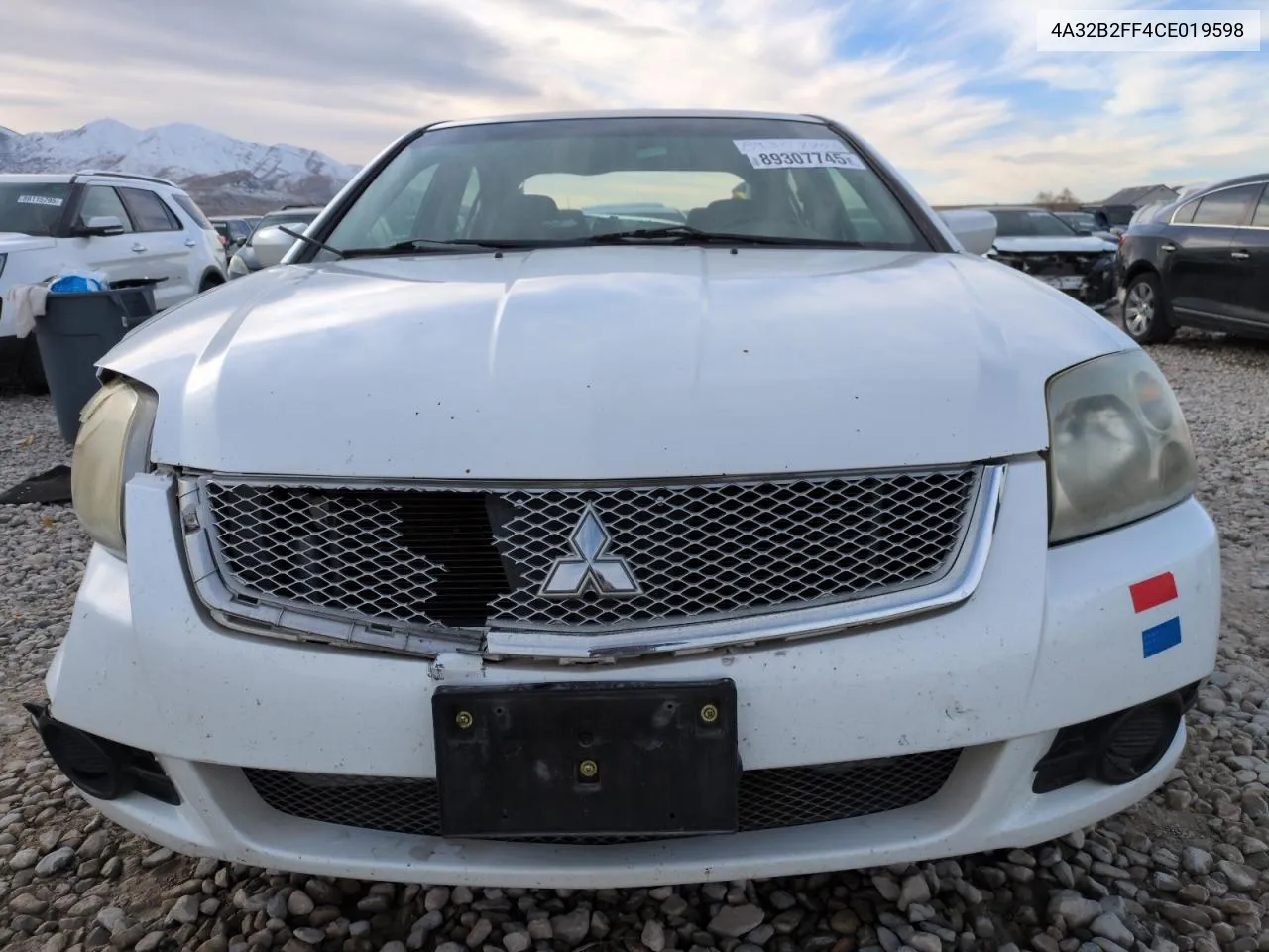 2012 Mitsubishi Galant Fe VIN: 4A32B2FF4CE019598 Lot: 89307745