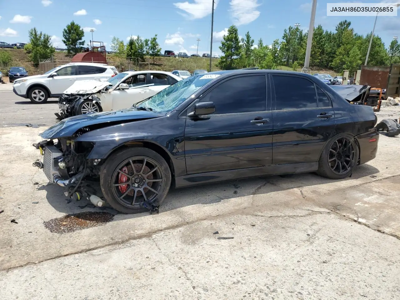 2005 Mitsubishi Lancer Evolution VIN: JA3AH86D35U026855 Lot: 63498425