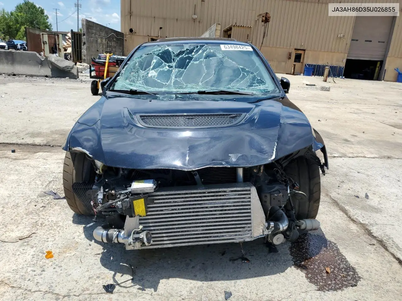 2005 Mitsubishi Lancer Evolution VIN: JA3AH86D35U026855 Lot: 63498425