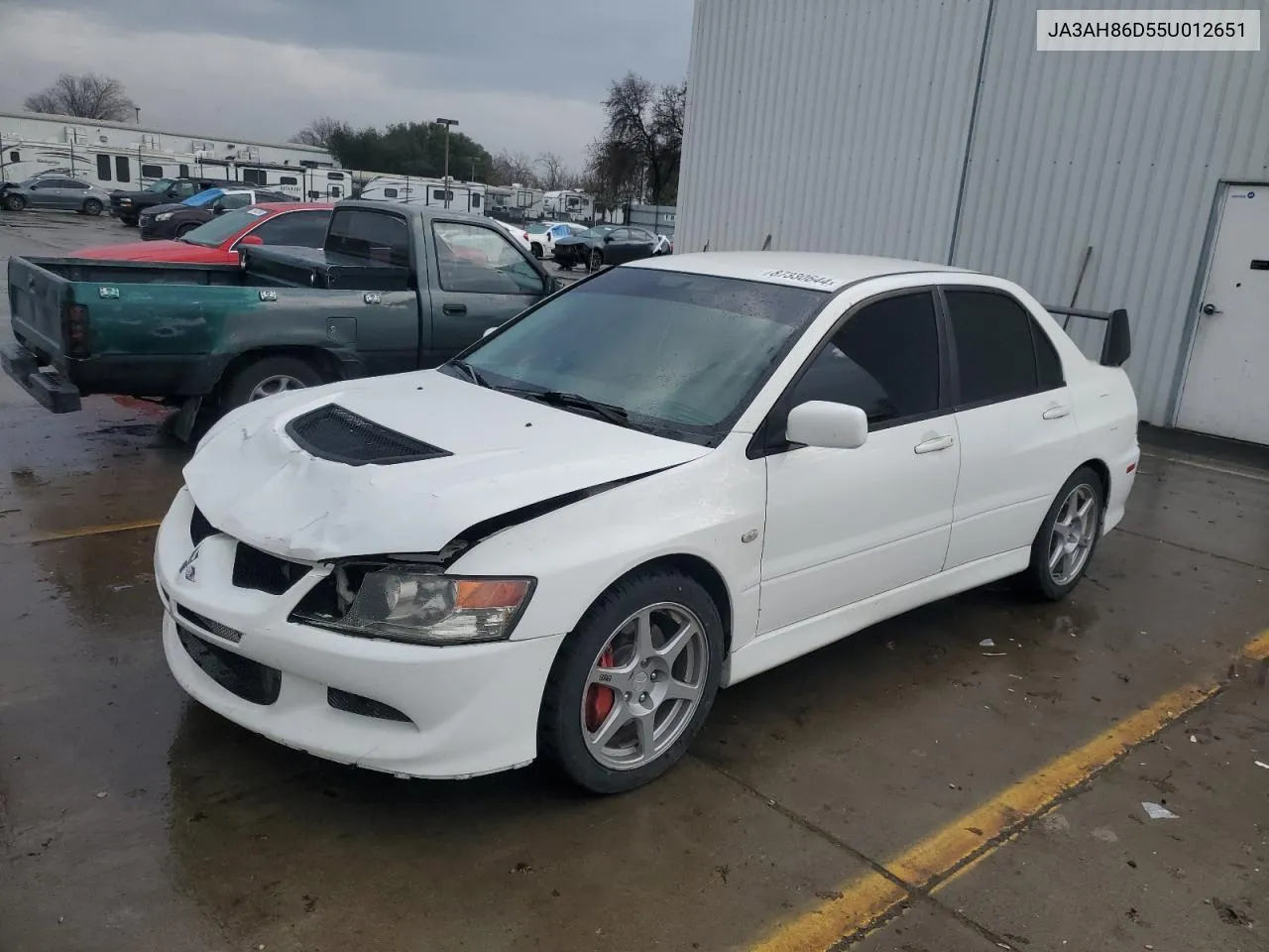 2005 Mitsubishi Lancer Evolution VIN: JA3AH86D55U012651 Lot: 87330644