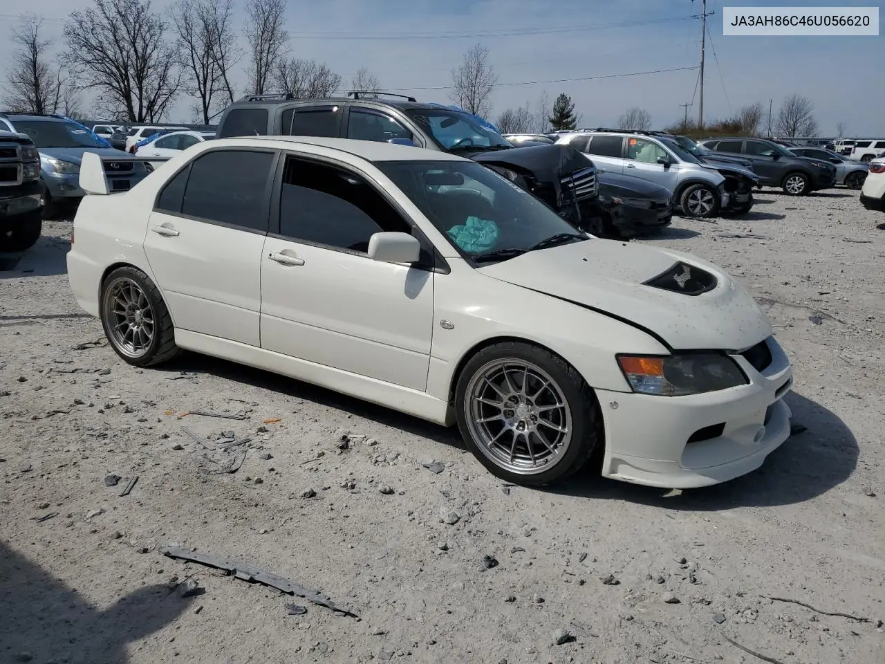 2006 Mitsubishi Lancer Evolution VIN: JA3AH86C46U056620 Lot: 53309465