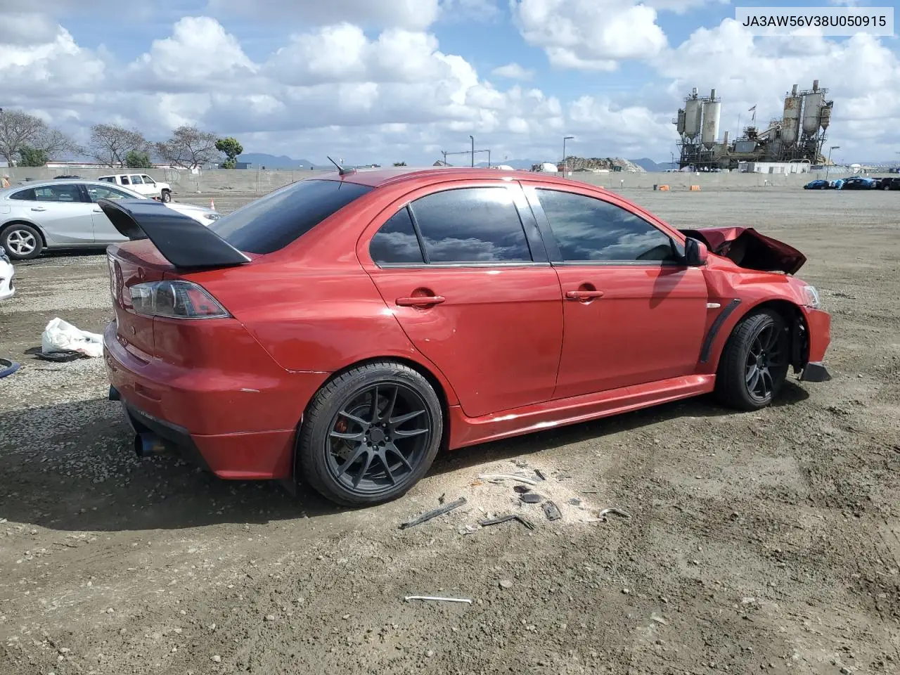 2008 Mitsubishi Lancer Evolution Mr VIN: JA3AW56V38U050915 Lot: 47126065