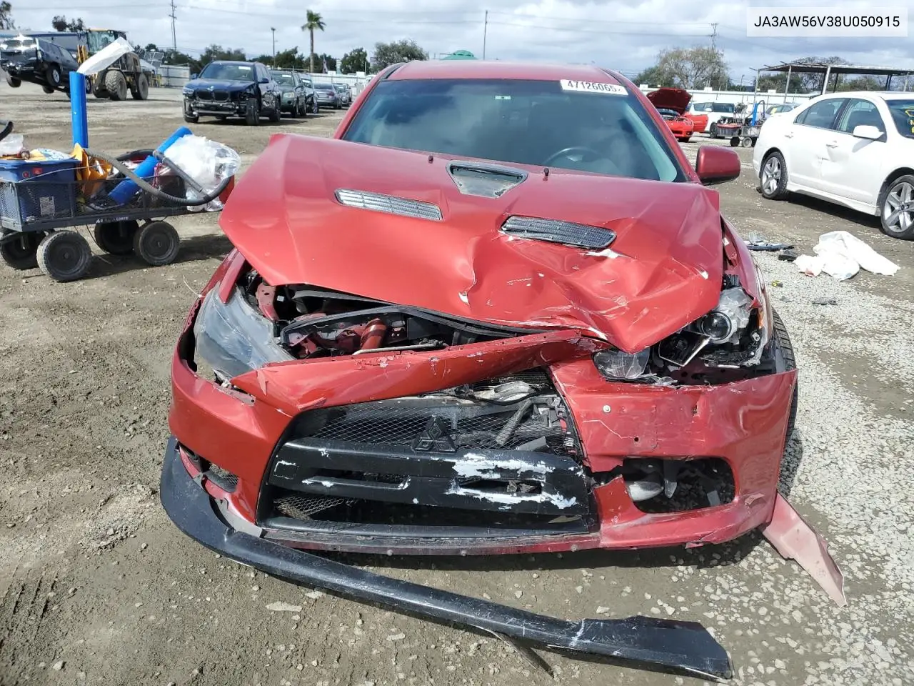 2008 Mitsubishi Lancer Evolution Mr VIN: JA3AW56V38U050915 Lot: 47126065