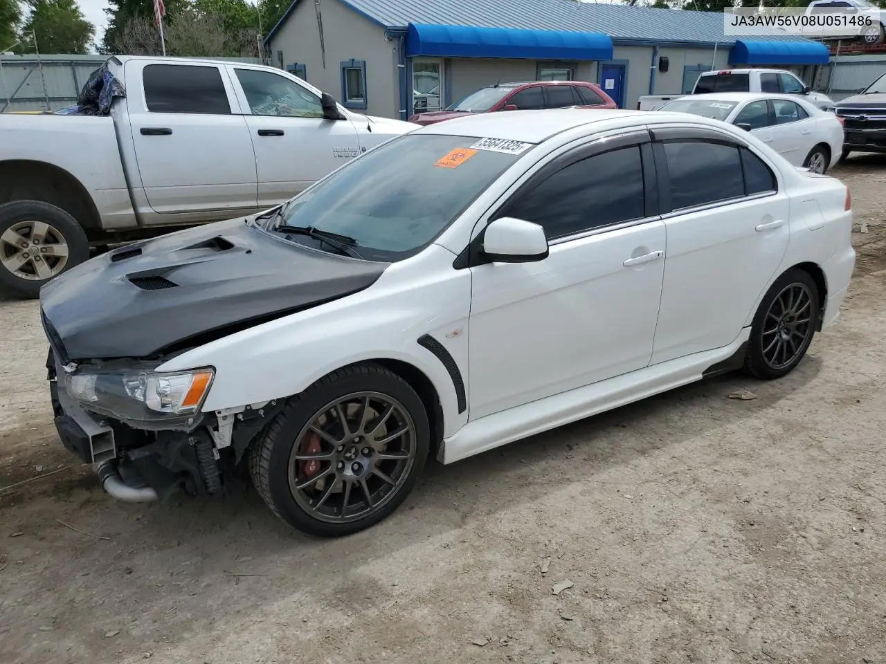 2008 Mitsubishi Lancer Evolution Mr VIN: JA3AW56V08U051486 Lot: 55641325