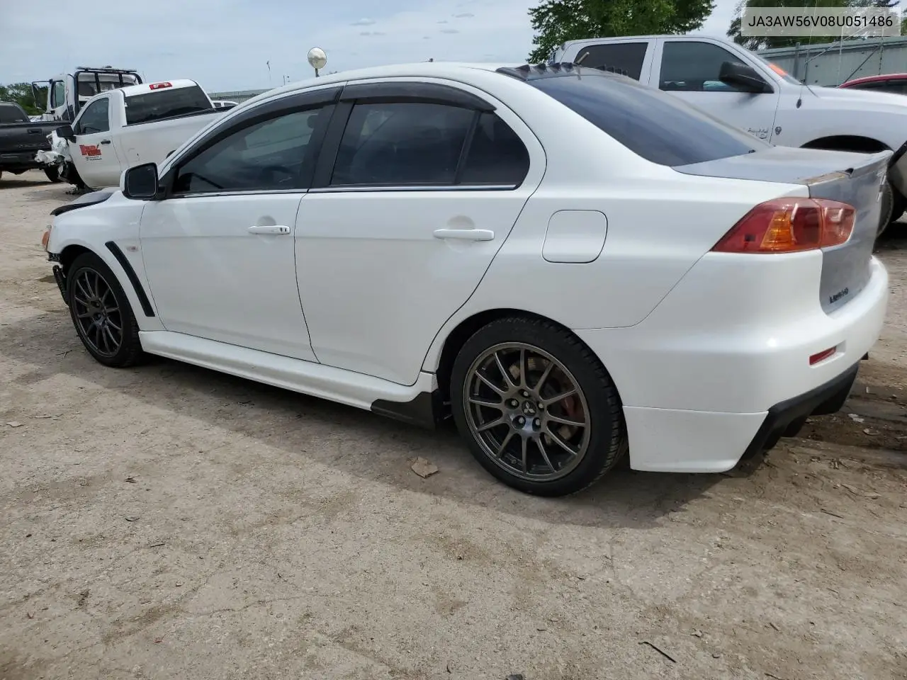 2008 Mitsubishi Lancer Evolution Mr VIN: JA3AW56V08U051486 Lot: 55641325