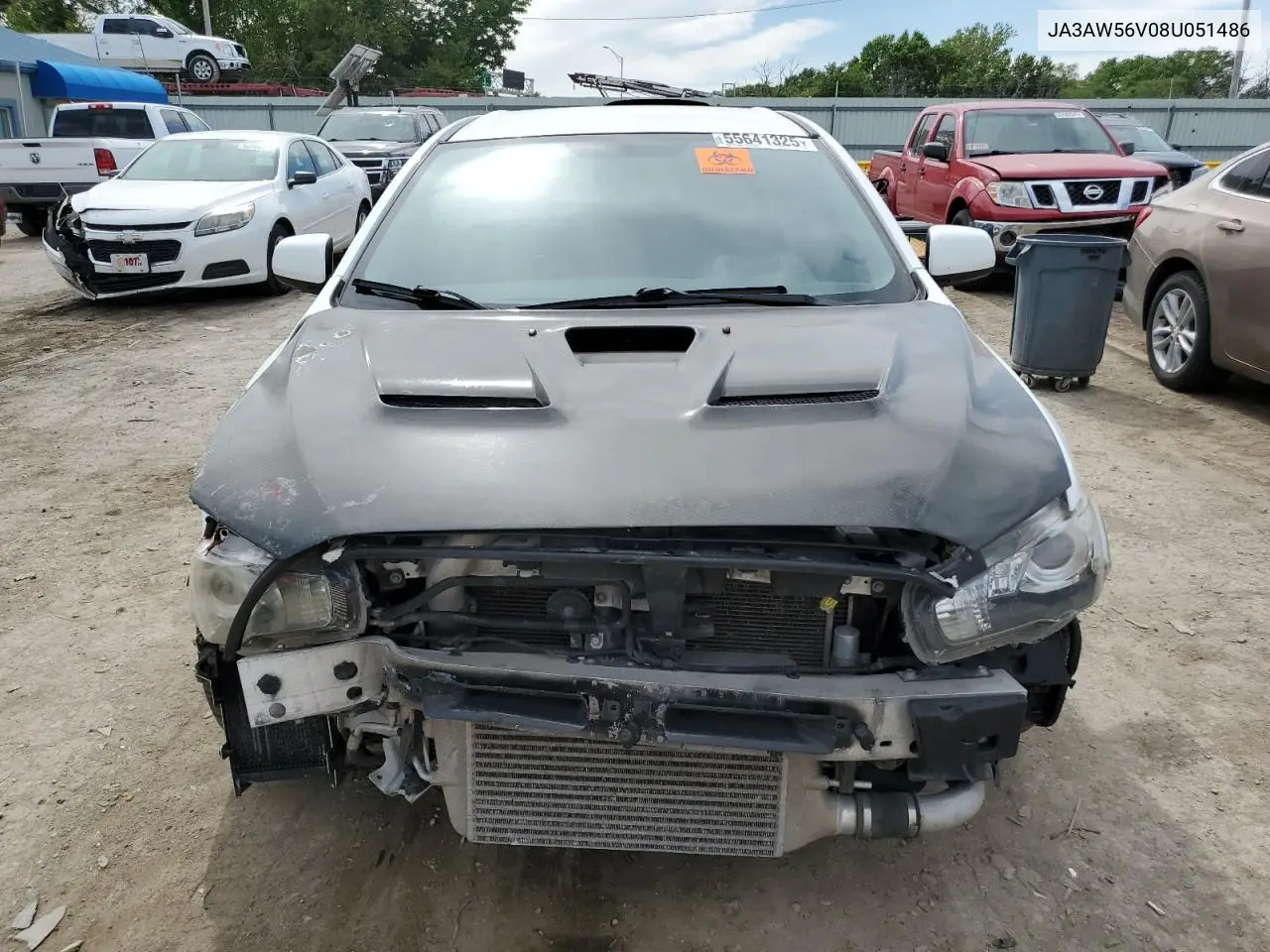 2008 Mitsubishi Lancer Evolution Mr VIN: JA3AW56V08U051486 Lot: 55641325