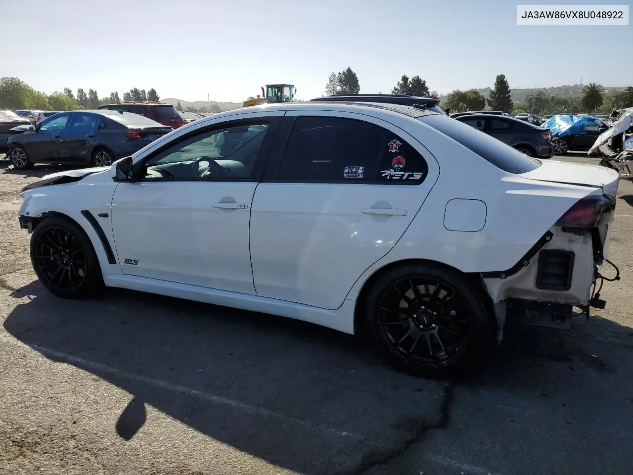 2008 Mitsubishi Lancer Evolution Gsr VIN: JA3AW86VX8U048922 Lot: 57359705