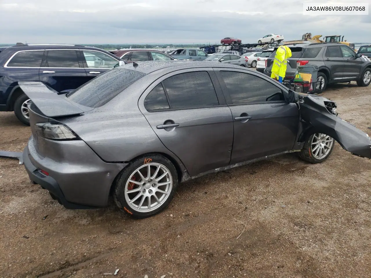 2008 Mitsubishi Lancer Evolution Gsr VIN: JA3AW86V08U607068 Lot: 62596525
