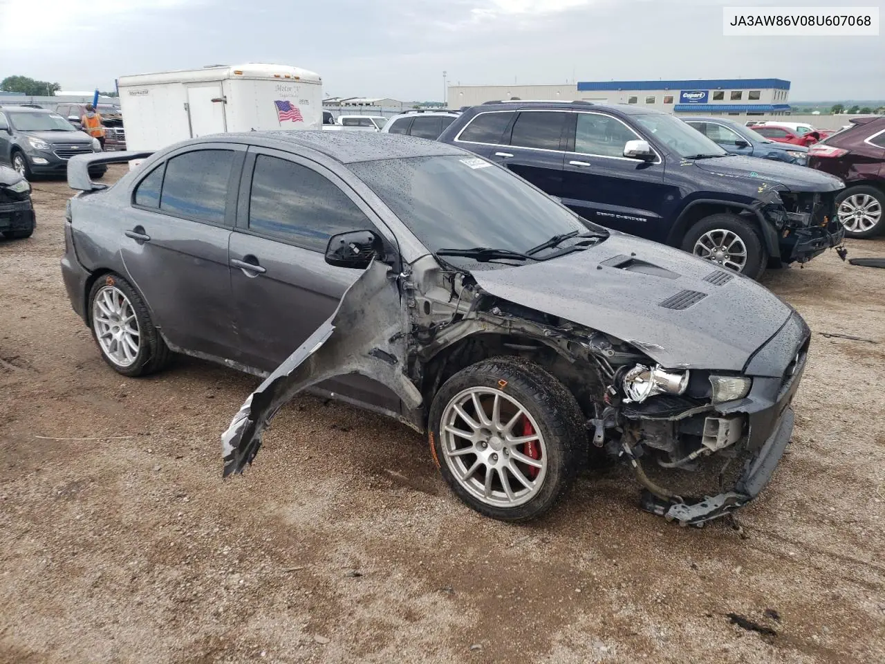 2008 Mitsubishi Lancer Evolution Gsr VIN: JA3AW86V08U607068 Lot: 62596525