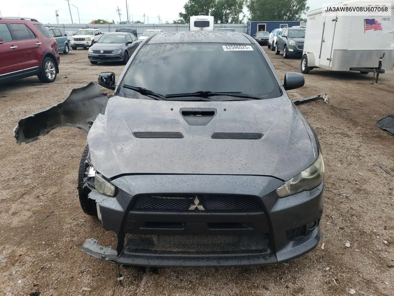 2008 Mitsubishi Lancer Evolution Gsr VIN: JA3AW86V08U607068 Lot: 62596525