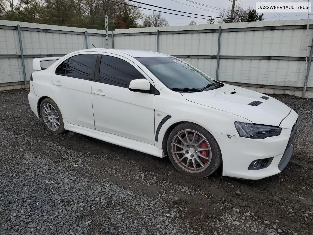 2010 Mitsubishi Lancer Evolution Gsr VIN: JA32W8FV4AU017806 Lot: 53085755