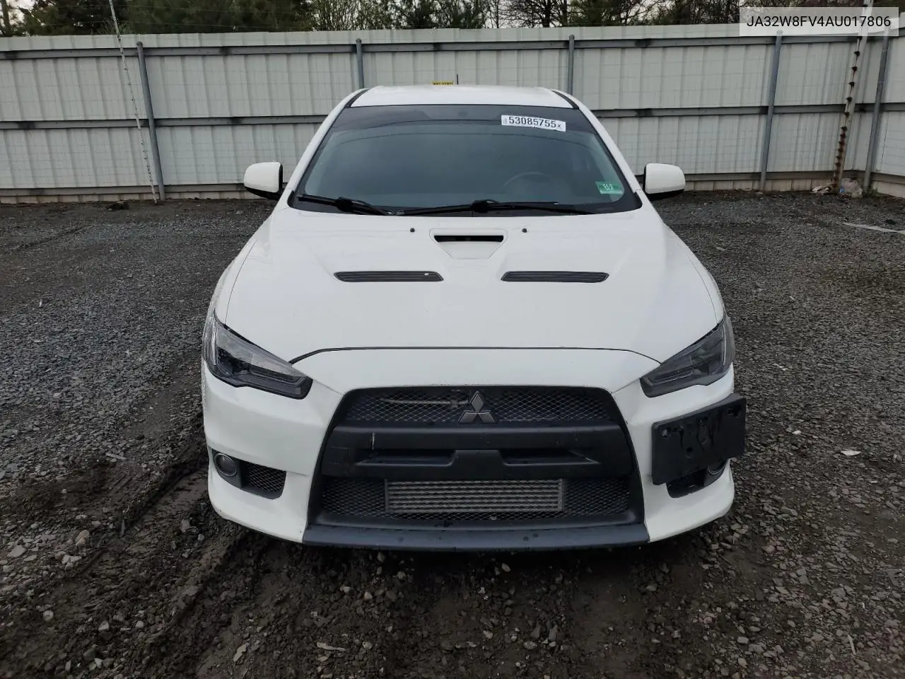 2010 Mitsubishi Lancer Evolution Gsr VIN: JA32W8FV4AU017806 Lot: 53085755