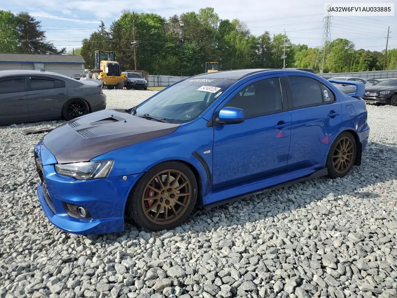 2010 Mitsubishi Lancer Evolution Se VIN: JA32W6FV1AU033885 Lot: 54149125