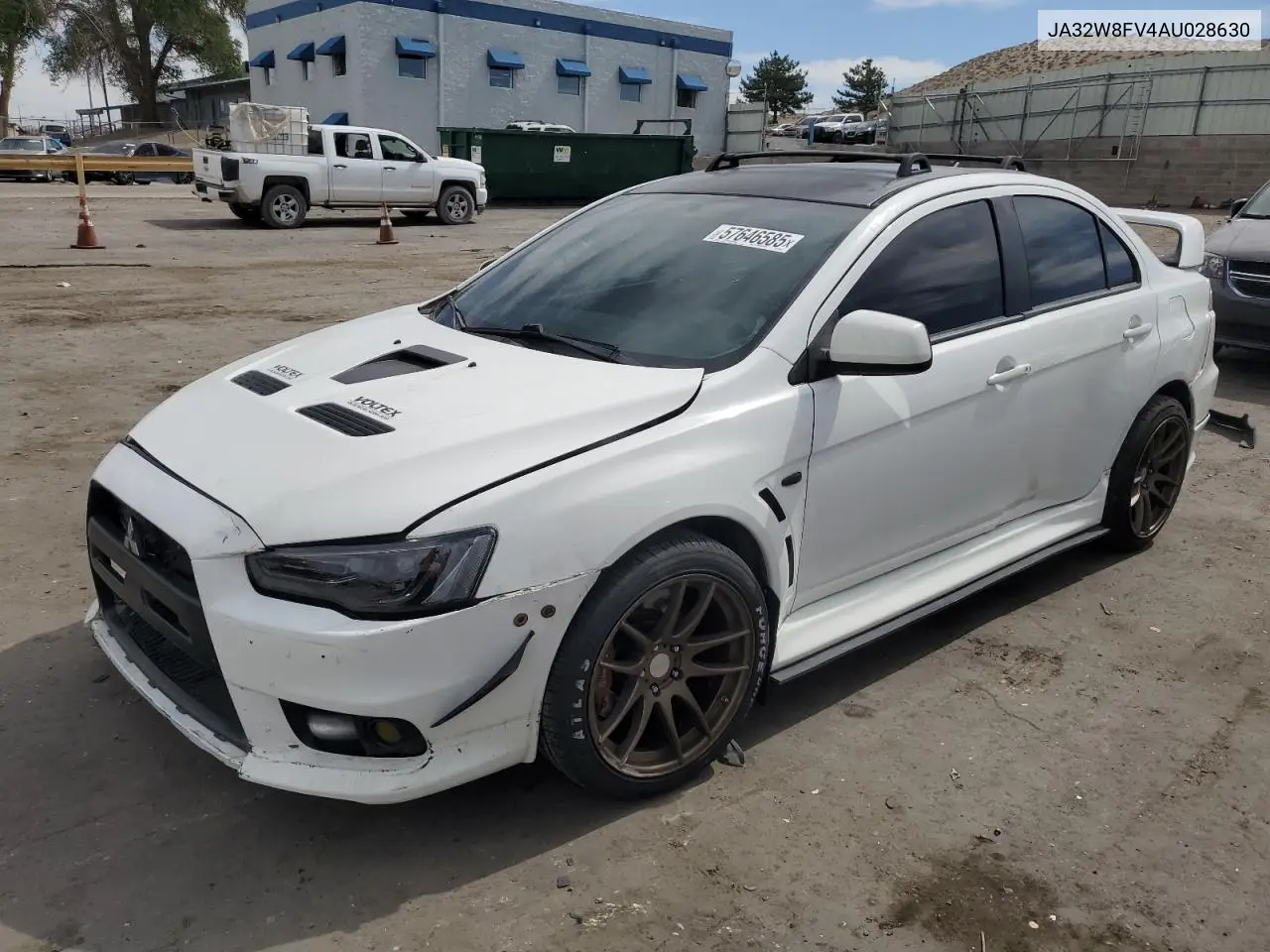 2010 Mitsubishi Lancer Evolution Gsr VIN: JA32W8FV4AU028630 Lot: 57646585