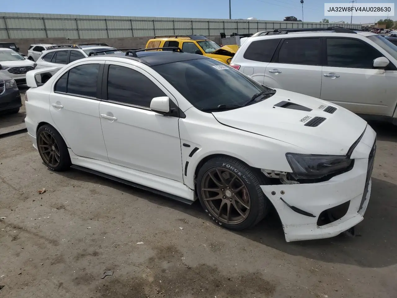 2010 Mitsubishi Lancer Evolution Gsr VIN: JA32W8FV4AU028630 Lot: 57646585