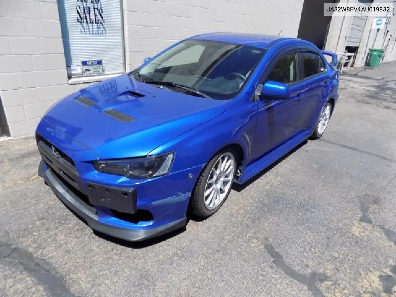 2010 Mitsubishi Lancer Evolution Gsr VIN: JA32W8FV4AU019832 Lot: 65646272