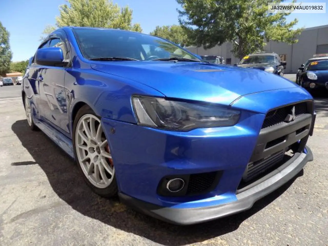 2010 Mitsubishi Lancer Evolution Gsr VIN: JA32W8FV4AU019832 Lot: 65646272